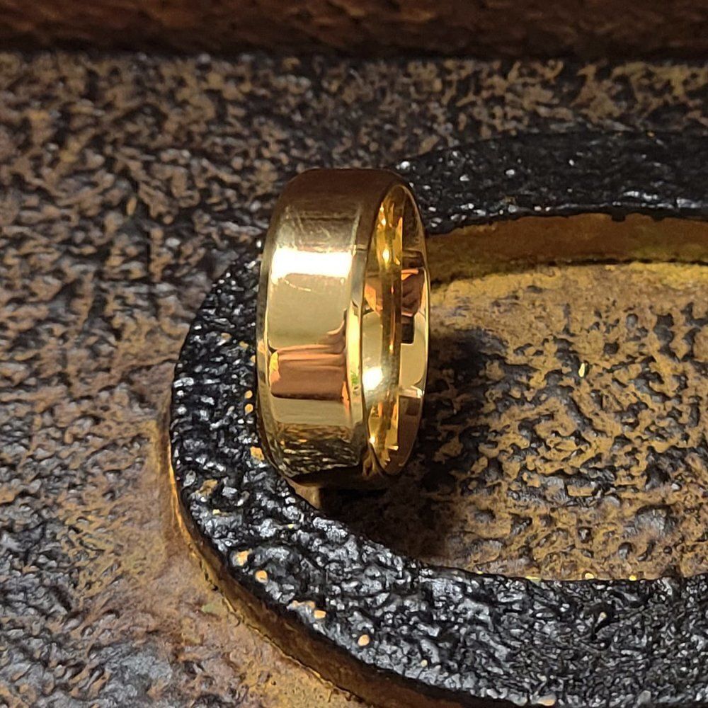 Personalized Women's Promise Ring - Engraved Gold Promise Ring For Girls - Picture 6 of 8